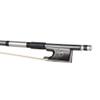 Fiddlerman Black Carbon Fiber Weave Violin Bow 4/4 view 2