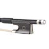 Fiddlerman Black Carbon Fiber Weave Violin Bow 4/4 view 3