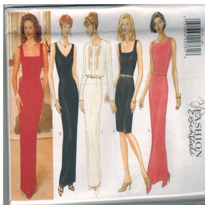 4304 UNCUT Butterick Misses Sewing Pattern Jacket Dress Evening Size 12 14 16