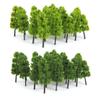 Jili Online Pack of 40 Model Trees N Scale DIY Layout Train Landcape Scenery Accessories 7.7cm/3'' 1/150 N Scale view 3