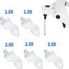 LED Lighted Head Magnifying Glass, Hands-Free Headband Magnifier Visor with 5 Detachable Lenses (1.0X-3.5X), Headset Loupe Glasses for Close Work, Jewelry, Crafts, Repair, Reading view 3