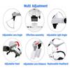 LED Lighted Head Magnifying Glass, Hands-Free Headband Magnifier Visor with 5 Detachable Lenses (1.0X-3.5X), Headset Loupe Glasses for Close Work, Jewelry, Crafts, Repair, Reading view 4
