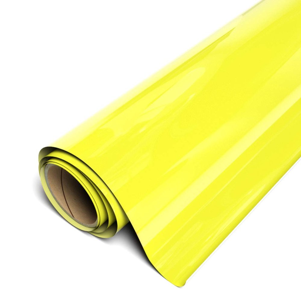 Siser EasyWeed Iron On Heat Transfer Vinyl 1 Yard Roll, 15"x 36" (Lemon Yellow)