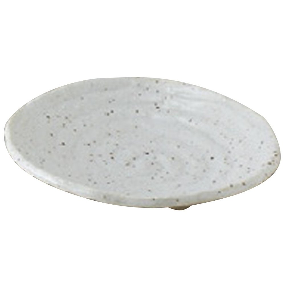 Yamasita Craft 11586360 Unofu Glaze 9.0 Round Plate, 10.4 x 10.4 x 1.6 inches (26.5 x 26.5 x 4 cm)