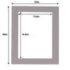 8x10 Mat for 12x16 Frame - Precut Mat Board Acid-Free Show Kit with Backing Board, and Clear Bags Charcoal 8x10 Photo Matte Made to Fit a 12x16 Picture Frame Matboard for Framing, Pack of 100 Mats view 3