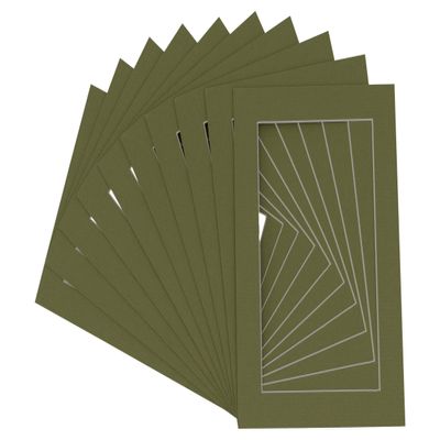 11x14 Mat for 12x16 Frame - Precut Mat Board Acid-Free Show Kit with Backing Board, and Clear Bags Dill Green 11x14 Photo Matte Made to Fit a 12x16 Picture Frame Matboard for Framing, Pack of 100 Mats