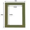 11x14 Mat for 12x16 Frame - Precut Mat Board Acid-Free Show Kit with Backing Board, and Clear Bags Dill Green 11x14 Photo Matte Made to Fit a 12x16 Picture Frame Matboard for Framing, Pack of 100 Mats view 3