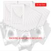 5x7 Mat for 8x10 Frame - Precut Mat Board Acid-Free Show Kit with Backing Board, and Clear Bags White 5x7 Photo Matte Made to Fit a 8x10 Picture Frame Matboard for Framing, Pack of 25 Mats view 2
