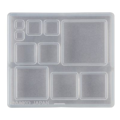 Padico Soft Mold 403051 Resin Mold, Square Plate