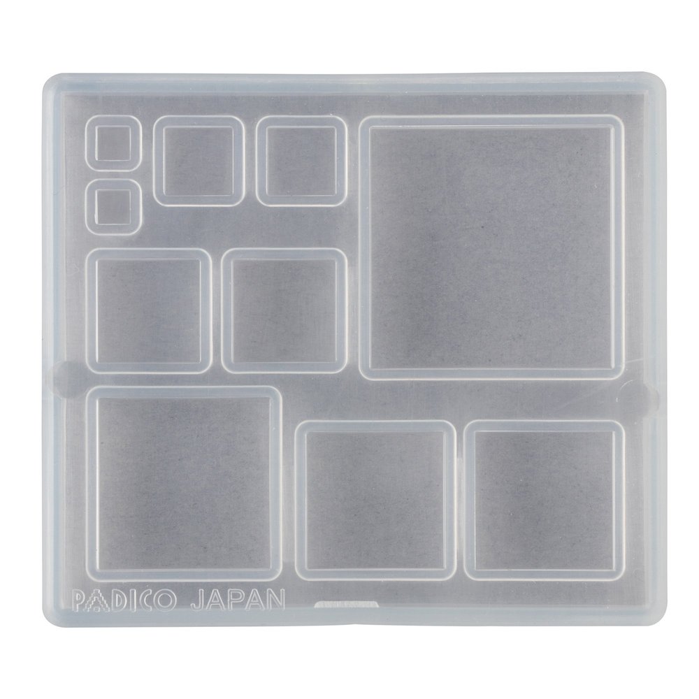 Padico Soft Mold 403051 Resin Mold, Square Plate