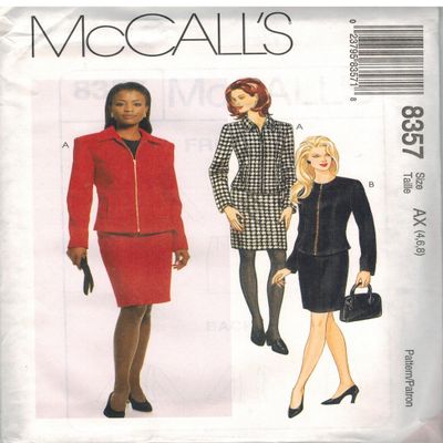 8357 McCalls Sewing Pattern Uncut Misses Two Piece Dress Size 12 14 16