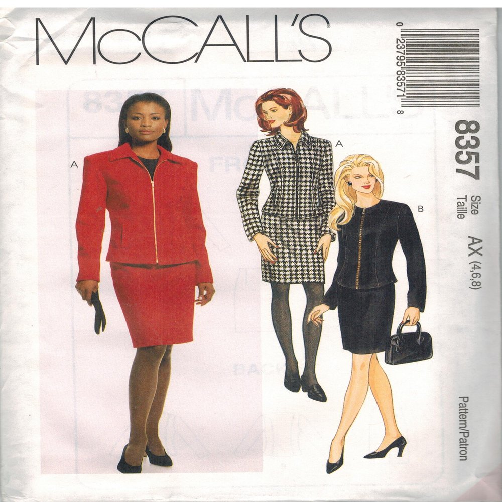 8357 McCalls Sewing Pattern Uncut Misses Two Piece Dress Size 12 14 16