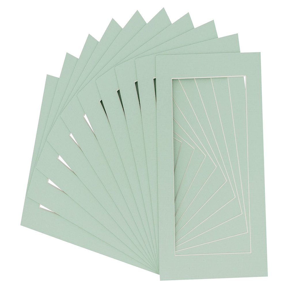 11x14 Mat for 12x16 Frame - Precut Mat Board Acid-Free Show Kit with Backing Board, and Clear Bags Honeydew Green 11x14 Photo Matte For a 12x16 Picture Frame Matboard for Framing, Pack of 100 Mats