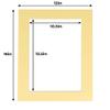 11x14 Mat for 12x16 Frame - Precut Mat Board Acid-Free Show Kit with Backing Board, and Clear Bags Soft Yellow 11x14 Photo Matte For a 12x16 Picture Frame Matboard for Framing, Pack of 100 Mats view 3