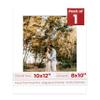8x10 Mat for 10x12 Frame - Precut Mat Board Acid-Free Show Kit with Backing Board, and Clear Bags Textured White 8x10 Photo Matte Made to Fit a 10x12 Picture Frame Matboard for Framing, Pack of 1 Mat view 1