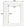 8x10 Mat for 10x12 Frame - Precut Mat Board Acid-Free Show Kit with Backing Board, and Clear Bags Textured White 8x10 Photo Matte Made to Fit a 10x12 Picture Frame Matboard for Framing, Pack of 1 Mat view 4