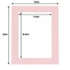 8x10 Mat for 10x12 Frame - Precut Mat Board Acid-Free Show Kit with Backing Board, and Clear Bags Soft Pink 8x10 Photo Matte Made to Fit a 10x12 Picture Frame Matboard for Framing, Pack of 25 Mats view 4