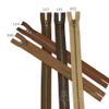Set of 12 Pants Zippers, 11", Antique Brass Teeth and Redwood Brown Tape, Bias Bespoke Brand view 3