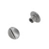 Chicago Screws, Dome Cap, Nickel Matte, Solid Brass-LL (50 per Bag) view 4