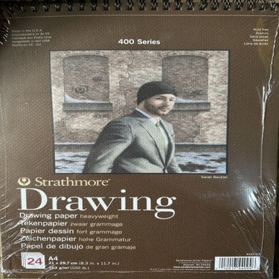 Pad Enc 21x29.7 24H Strathmore Heavy Draw (400) 130g Cream