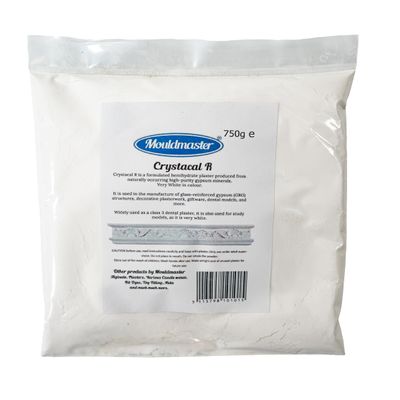 Mouldmaster Crystacal R High Strength Plaster, White, 750G
