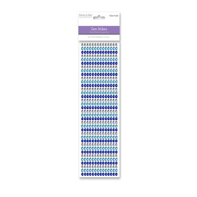 Forever in Time SS225E Gem Sticker Lines, 6mm, 504Pc Value Pack, Ocean
