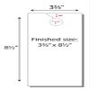Door Hangers, Print-Ready, 3.66" x 8.5", 6-UP on 11" x 17" White 67-lb Vellum, with 1" Holes - 250 Sheets view 2