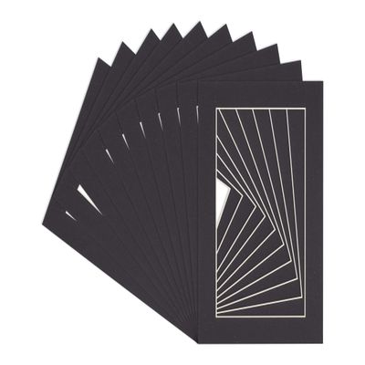 11x14 Mat for 12x16 Frame - Precut Mat Board Acid-Free Show Kit with Backing Board, and Clear Bags Black 11x14 Photo Matte Made to Fit a 12x16 Picture Frame Matboard for Framing, Pack of 100 Mats