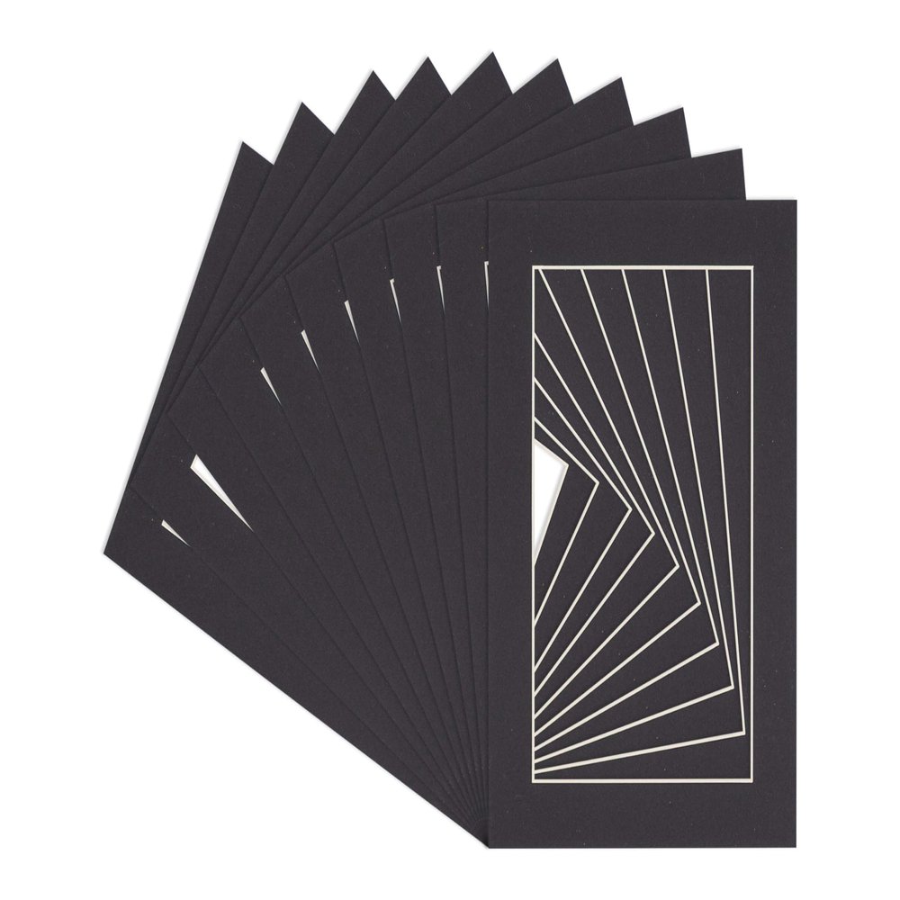 11x14 Mat for 12x16 Frame - Precut Mat Board Acid-Free Show Kit with Backing Board, and Clear Bags Black 11x14 Photo Matte Made to Fit a 12x16 Picture Frame Matboard for Framing, Pack of 100 Mats