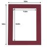 8x10 Mat for 10x12 Frame - Precut Mat Board Acid-Free Show Kit with Backing Board, and Clear Bags Maroon 8x10 Photo Matte Made to Fit a 10x12 Picture Frame Matboard for Framing, Pack of 25 Mats view 4