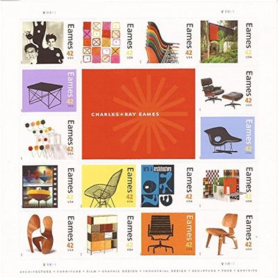 United States Scott 4333 42c Charles and Ray Eames Complete Se-tenant Pane of 16. Mint never hinged.