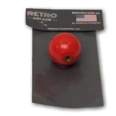 Classic Arcade Joystick Ball Top - RED, by RetroArcade.us
