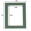 4x6 Mat for 5x7 Frame - Precut Mat Board Acid-Free Hunter Green 4x6 Photo Matte Made to Fit a 5x7 Picture Frame, Premium Matboard for Family Photos, Show Kits, Art, Picture Framing, Pack of 25 Mats view 4