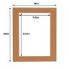8x10 Mat for 16x20 Frame - Precut Mat Board Acid-Free Show Kit with Backing Board, and Clear Bags Brown 8x10 Photo Matte Made to Fit a 16x20 Picture Frame Matboard for Framing, Pack of 10 Mats view 2