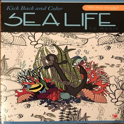 kick back and color sea life adult coloring book