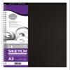 Daler-Rowney Simply Sketchbook, Medium Grain, 100 GSM, 65lb, Spiral Bound, Hardback, A3 - Approx. 11.7 x 16.5in - 29.7 x 42 cm, Soft White, 54 Sheets view 1