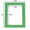 5x7 Mat for 8.5x11 Frame - Precut Mat Board Acid-Free Show Kit with Backing Board, and Clear Bags Metallic Silver 5x7 Photo Matte For a 8.5x11 Picture Frame Matboard for Framing, Pack of 25 Mats view 4