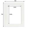 4x6 Mat for 5x7 Frame - Precut Mat Board Acid-Free Show Kit with Backing Board, and Clear Bags Textured White 4x6 Photo Matte Made to Fit a 5x7 Picture Frame Matboard for Framing, Pack of 1 Mat view 4