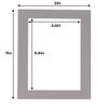 4x6 Mat for 5x7 Frame - Precut Mat Board Acid-Free Charcoal 4x6 Photo Matte Made to Fit a 5x7 Picture Frame, Premium Matboard for Family Photos, Show Kits, Art, Picture Framing, Pack of 25 Mats view 4