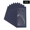 11x14 Mat for 12x16 Frame - Precut Mat Board Acid-Free Show Kit with Backing Board, and Clear Bags Navy 11x14 Photo Matte Made to Fit a 12x16 Picture Frame Matboard for Framing, Pack of 100 Mats view 2