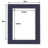 11x14 Mat for 12x16 Frame - Precut Mat Board Acid-Free Show Kit with Backing Board, and Clear Bags Navy 11x14 Photo Matte Made to Fit a 12x16 Picture Frame Matboard for Framing, Pack of 100 Mats view 3
