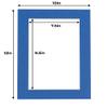 8x10 Mat for 10x12 Frame - Precut Mat Board Acid-Free Show Kit with Backing Board, and Clear Bags Royal Blue 8x10 Photo Matte Made to Fit a 10x12 Picture Frame Matboard for Framing, Pack of 25 Mats view 4