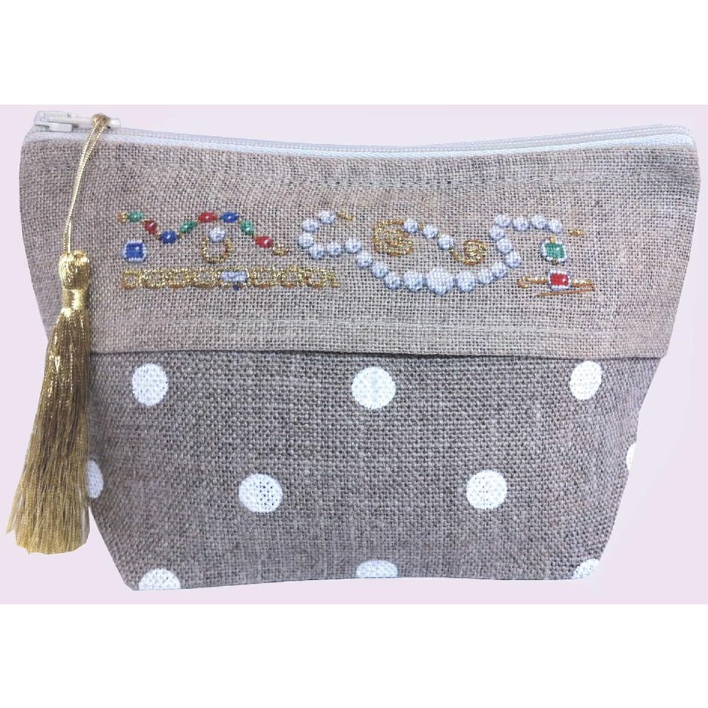 Le Bonheur des Dames 9017 Trousse Bijoux Jewelry Pouch (DMC Embroidery Thread)