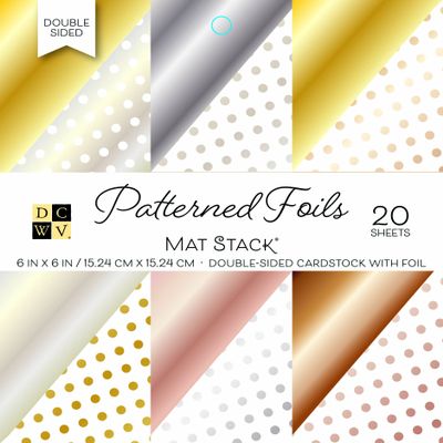 DCWV PS-006-00105 Printed Stack 6"x6" Double-Sided Foil Printed Stack-Neutralss