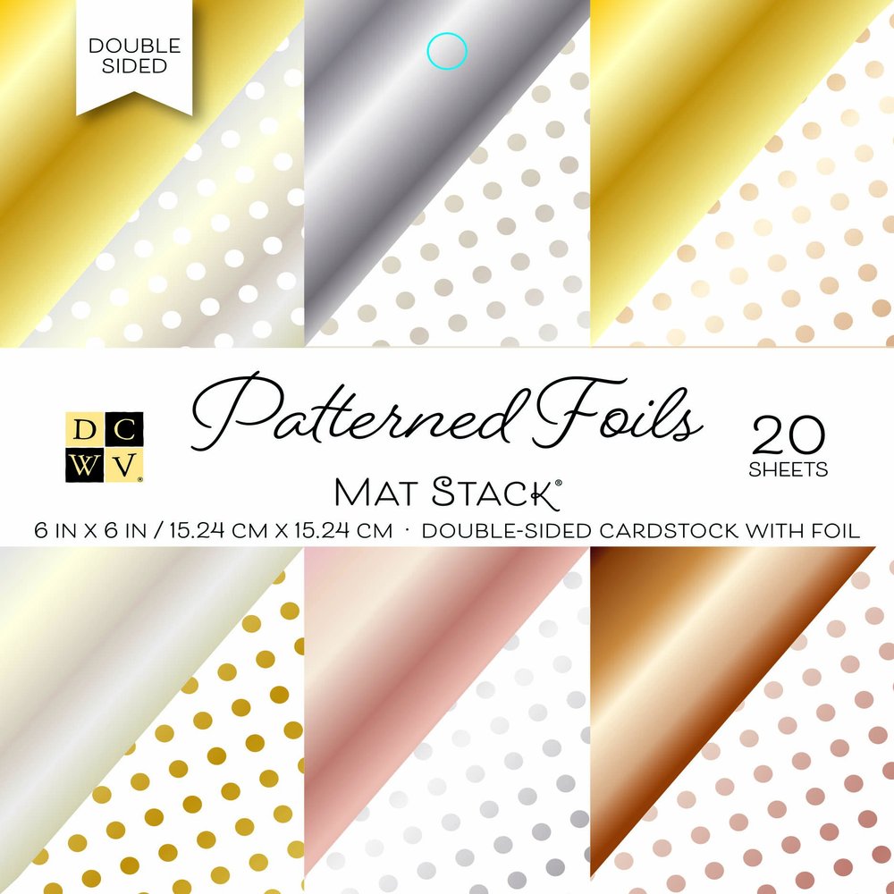 DCWV PS-006-00105 Printed Stack 6"x6" Double-Sided Foil Printed Stack-Neutralss