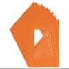8x8 Mat for 16x16 Frame - Precut Mat Board Acid-Free Show Kit with Backing Board, and Clear Bags Orange 8x8 Photo Matte Made to Fit a 16x16 Picture Frame Matboard for Framing, Pack of 100 Mats view 1