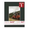 5x7 Mat for 8x10 Frame - Precut Mat Board Acid-Free Show Kit with Backing Board, and Clear Bags Textured Black 5x7 Photo Matte Made to Fit a 8x10 Picture Frame Matboard for Framing, Pack of 1 Mat view 1