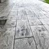 Grand Running Bond Slate Concrete Stamp Set by Walttools | Decorative Rectangular Tile Pattern, Sturdy Polyurethane Texturing Mat, Realistic Detail (5 piece) view 2