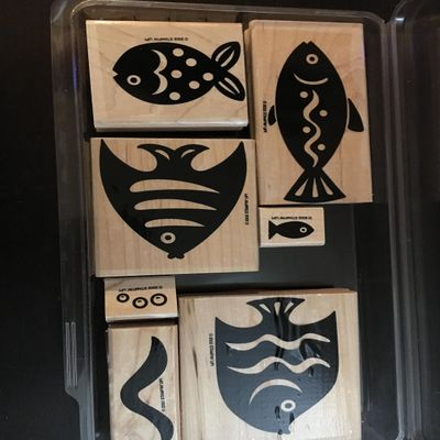 Stampin' Up! Definitely Decorative Tropical Fish Stamp Set