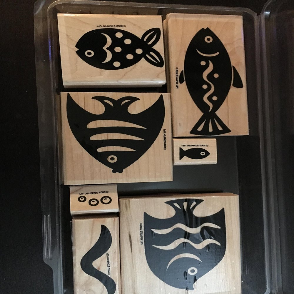 Stampin' Up! Definitely Decorative Tropical Fish Stamp Set